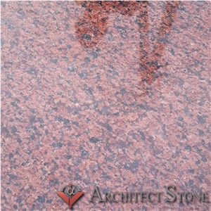 Red Granite Pavers Flamed, Symony Rosy Mist Cobble Stone