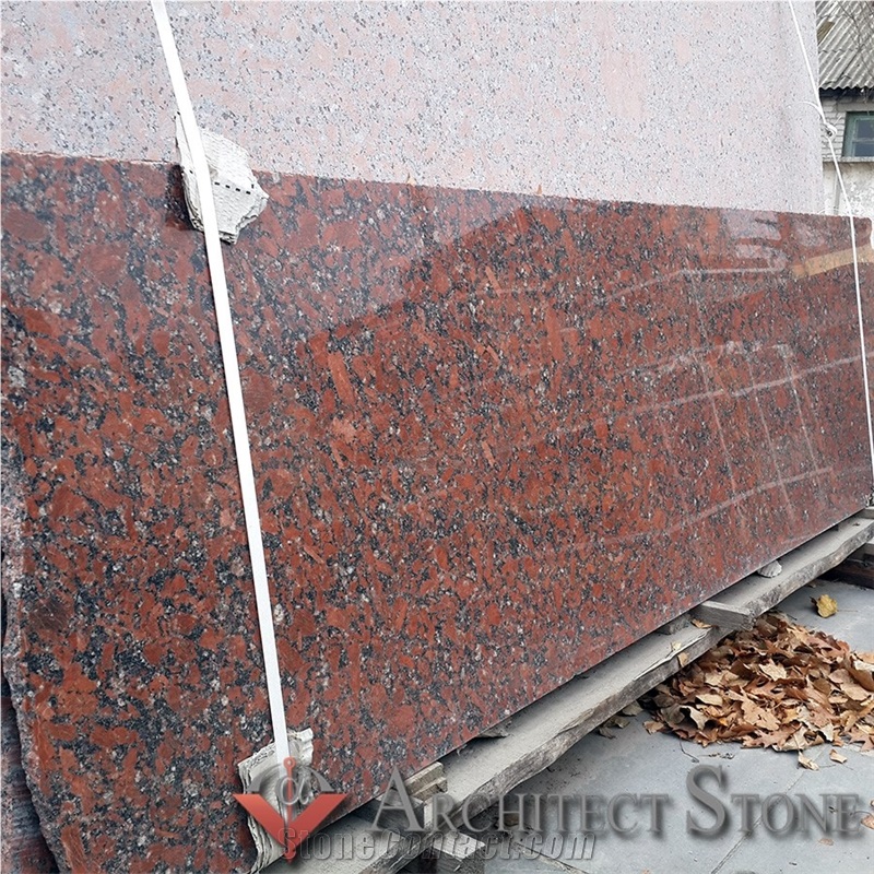 Rosso Santiago Granite Slabs