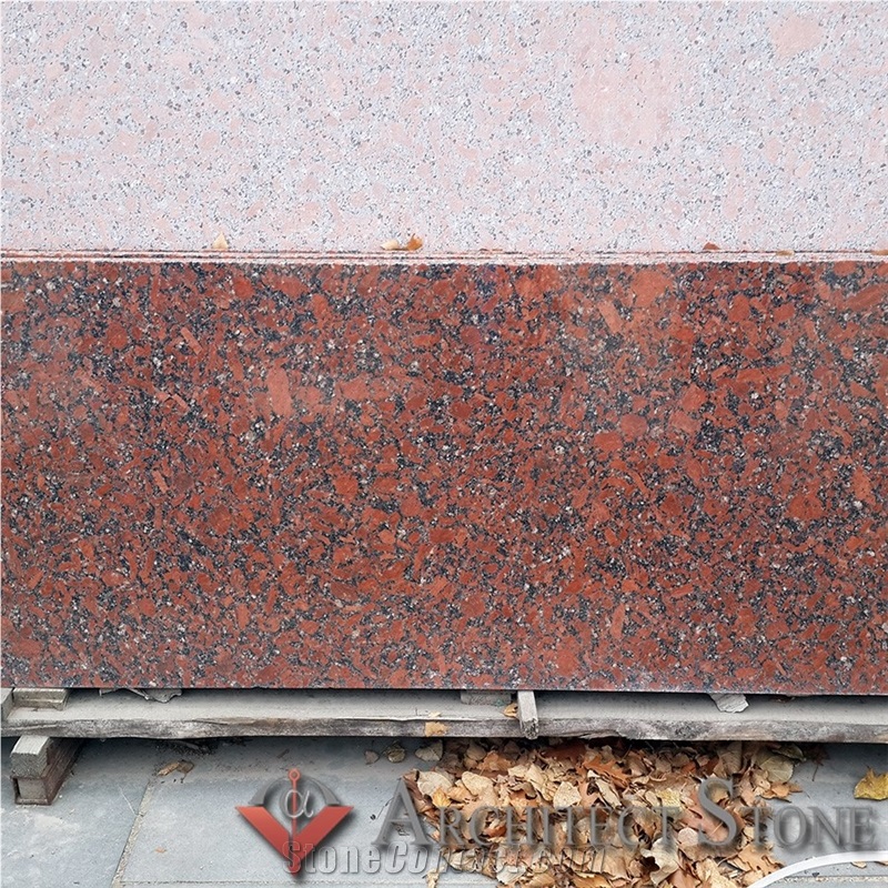 Rosso Santiago Granite Slabs
