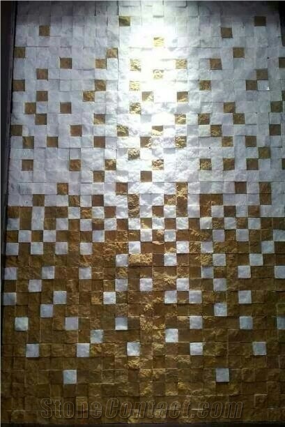 Sandstone Mosaic, Split Face Mosaic, Wall Mosaic