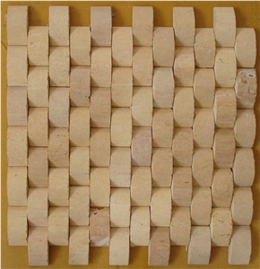 Sandstone Mosaic, Split Face Mosaic, Wall Mosaic