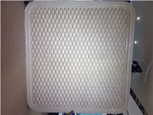 beige marble 3D/CNC design walling tiles