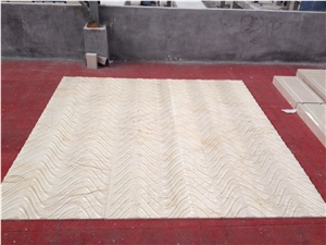 beige marble 3D/CNC design walling tiles