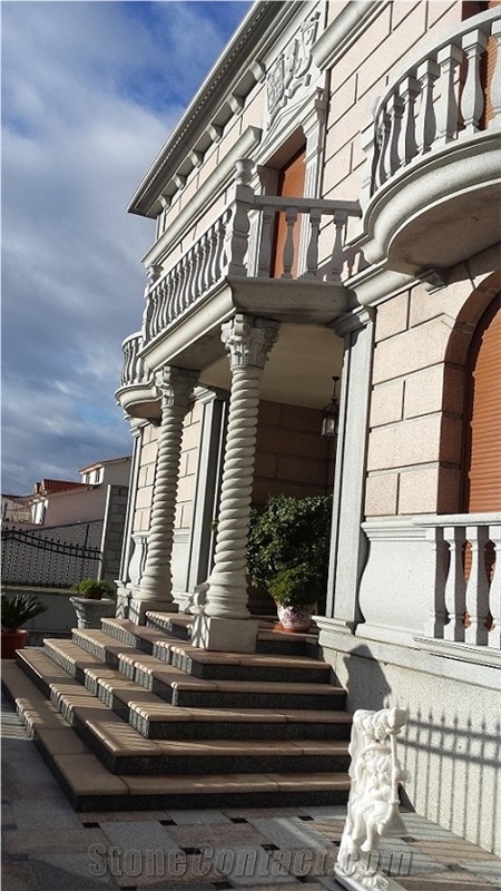Gris Quintana Grey Granite Column