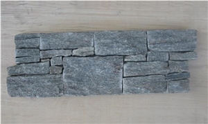 Cement Backed Ledger Panels, China Grey Slate Cultured Stone