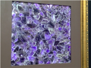 Amethyst Slabs Semiprecious Stone