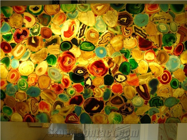 Nature Yellow Agate Semiprecious Stone
