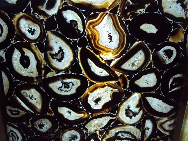 Nature Yellow Agate Semiprecious Stone
