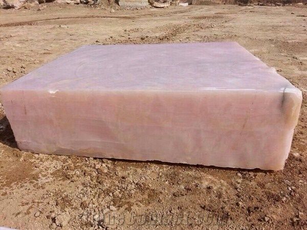 Persian Pink Onyx Block, Iran Pink Onyx