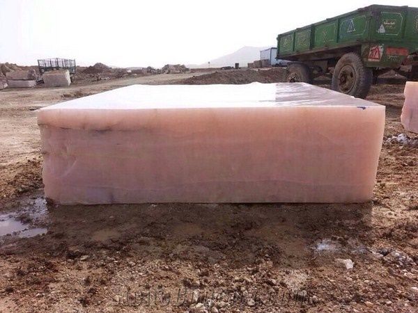 Persian Pink Onyx Block, Iran Pink Onyx