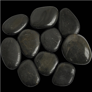 Black Polished Pebble Stone