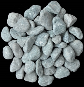 Green Machine-Made Pebble Stone Green Machine-Made Pebble Stone
