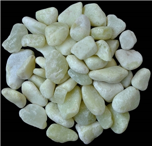 Green Onyx Machine-Made Pebble Stone Green Onyx Machine-Made Pebble Stone