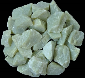 Green Onyx Machine-Made Pebble Stone