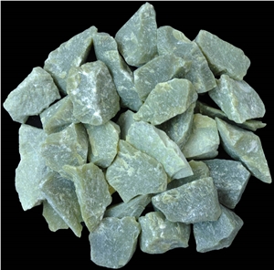 Green Onyx Machine-Made Pebble Stone