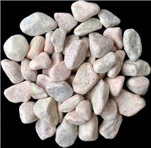 Pink Machine-Made Pebble Stone, Pink Marble Pebble & Gravel Pink Machine-Made Pebble Stone, Pink Marble Pebble & Gravel