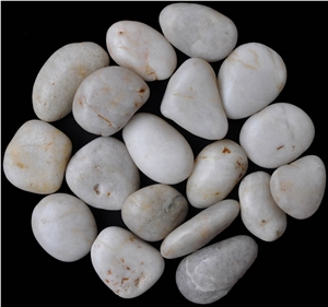 White Polished Pebble Stone