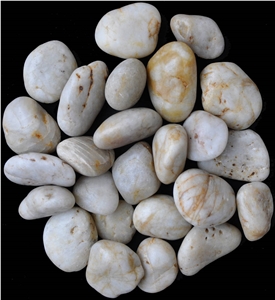 White Polished Pebble Stone