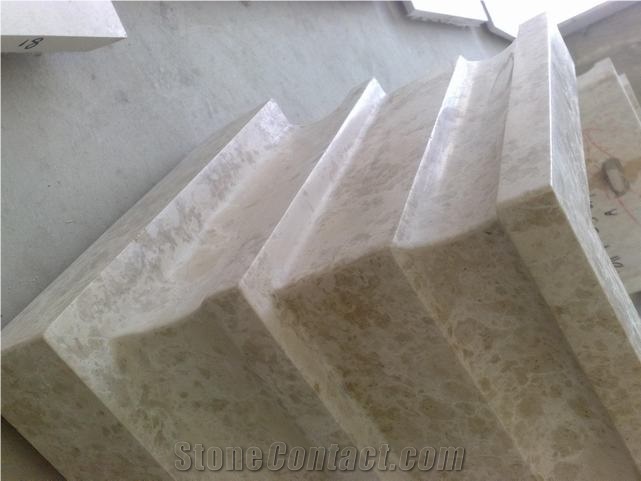 Beige Marble Bases for Columns