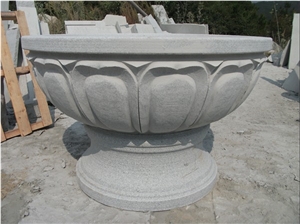 China Grey Granite Flower Pots,Flower Stand,Planter Pots,Outdoor Planters,Planter Boxes,Flower Stand