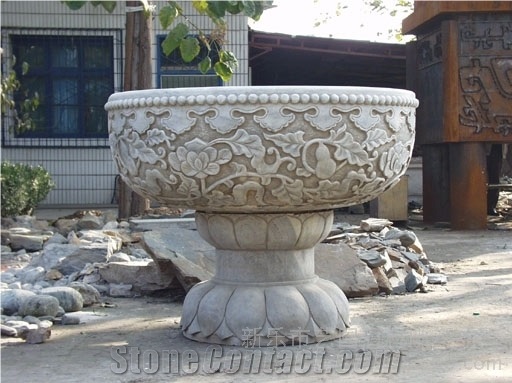 China Grey Granite Flower Pots,Flower Stand,Planter Pots,Outdoor Planters,Planter Boxes,Flower Stand