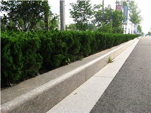 China Pink Granite for Kerbstone,Curbstone,Road Stone,Side Stone,Kerbs