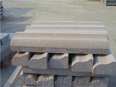 China Pink Granite for Kerbstones,Curbstone,Road Stone,Side Stone,Kerbs,Curb