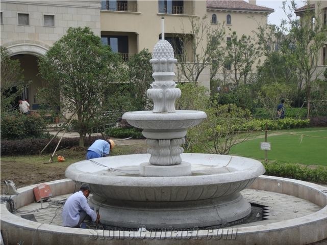 China Stone Garden Fountains, Exterior Fountains, Water Features, Floating Ball Fountains