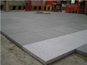 G654 Floor Paving Tiles Flamed Finish
