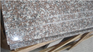 G664 Granite Step & Riser,China Pink Granite Skirting