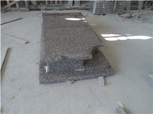 Grey Granite Tombstone & Monument Western Style Grey Granite Tombstone & Monument Western Style