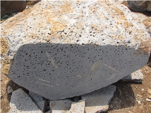 Grey Volcanic Basalt Paving Stone Slabs & Tiles, China Grey Basalt