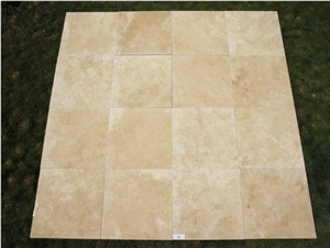 Travertine Light Filled Honed Tiles, Turkey Beige Travertine Slabs & Tiles