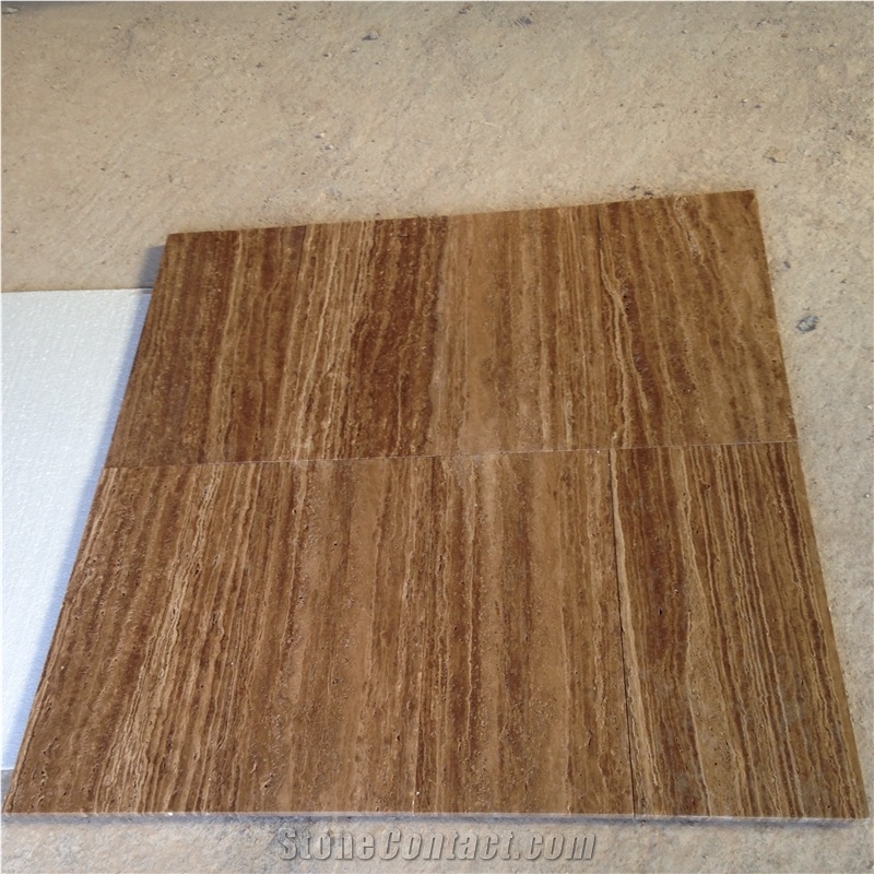 Travertine Noce Slabs & Tiles, Dark Brown Travertine Slabs & Tiles