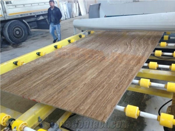 Travertine Noce Slabs & Tiles, Dark Brown Travertine Slabs & Tiles