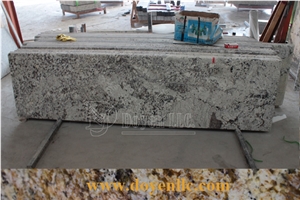 Bianco Antico Brazil Grey Granite Prefab Kitchen Countertops