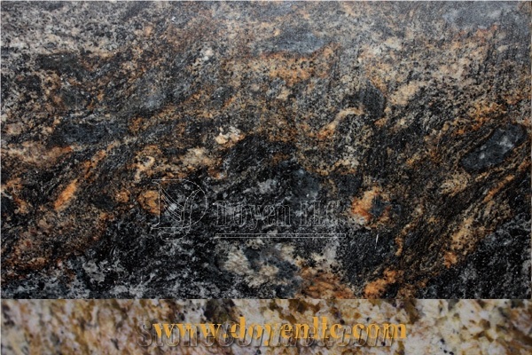 Kosmus Gold Prefab Kitchen Counter Top Wt Laminated Edge for Wholesale