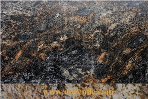 Kosmus Gold Prefab Kitchen Counter Top Wt Laminated Edge for Wholesale