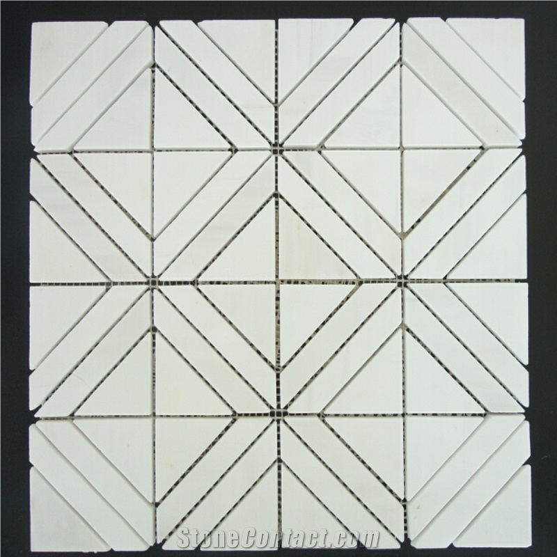 Bianco Dolomiti Marble Mosaics,White Marble Mosaics for Walling/Flooring