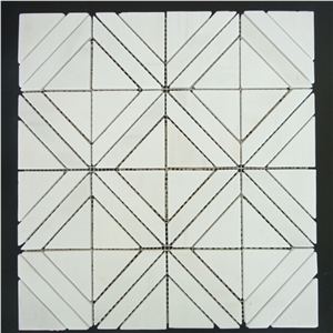 Bianco Dolomiti Marble Mosaics,White Marble Mosaics for Walling/Flooring Bianco Dolomiti Marble Mosaics,White Marble Mosaics for Walling/Flooring