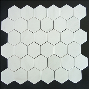 Bianco Dolomiti Marble Mosaics, White Marble Mosaics for Walling/Flooring