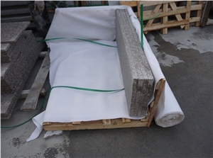 G664 Natural Stone Stairs,Pink Granite Stairs and Risers