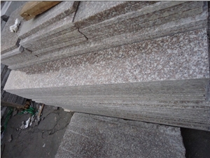G664 Natural Stone Stairs,Pink Granite Stairs and Risers