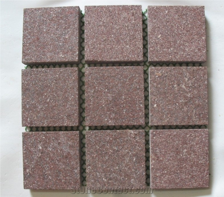 Putian Red Porphyry,Red Paving Stone,Natural Stone Paver,Exterior Floor Tiles