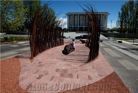 Putian Red Porphyry,Red Paving Stone,Natural Stone Paver,Exterior Floor Tiles