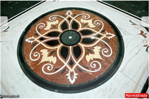 Marble Waterjet Floor Pattern