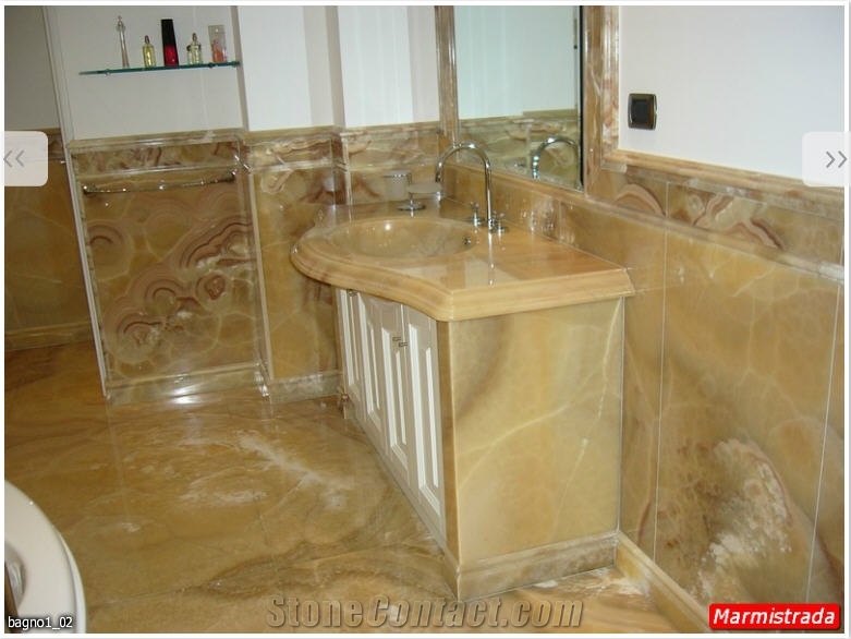 Montalcino Imperiale Onyx Bathroom Design
