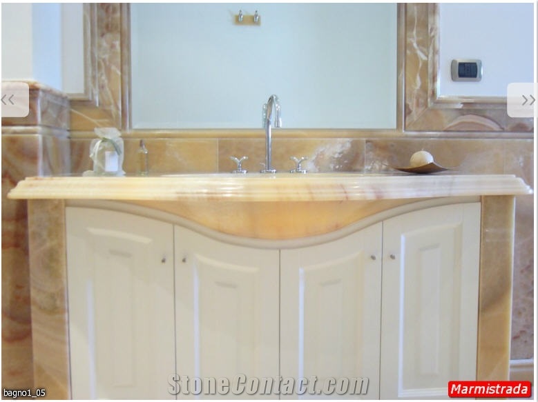 Montalcino Imperiale Onyx Bathroom Design