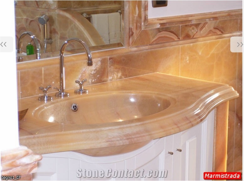 Montalcino Imperiale Onyx Bathroom Design