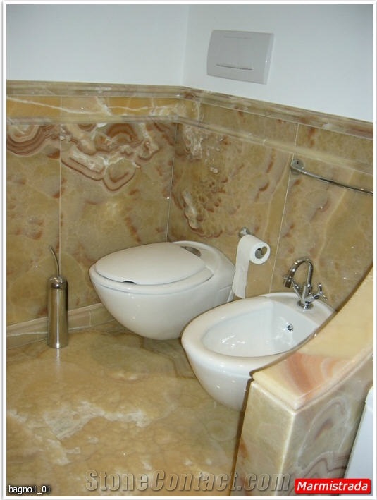 Montalcino Imperiale Onyx Bathroom Design